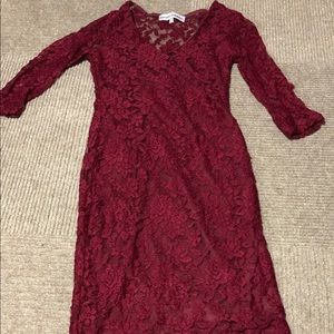 Almost Famous maroon dress